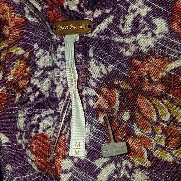 NWOT FREE PEOPLE floral open back dress, sz M - Picture 5 of 5